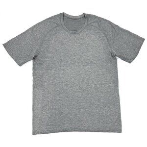 Lululemon Mens Metal Vent Tech Performance T-Shirt Athletic Gym Size Large Gray